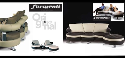 Mario Spinnelli, Formenti Milano, Original, Italiaanse, leren, bank, sofa